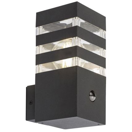 Rabalux - Buitenwandlamp met sensor 1xE27/12W/230V IP44