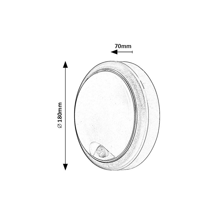 Rabalux - LED Buitenwandlamp met sensor LED/15W/230V IP54