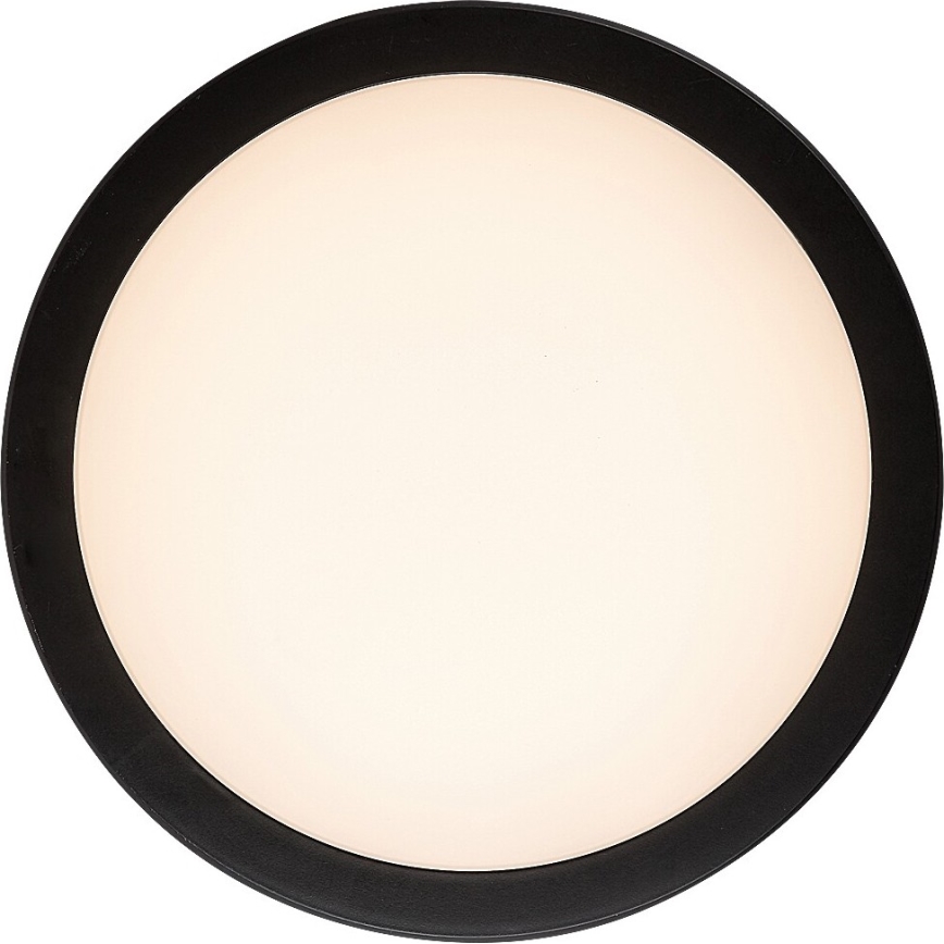 Rabalux - LED plafondlamp voor badkamer LED/28W/230V 3000/4000/6500K IP54 zwart diameter 30 cm