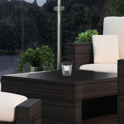 Rabalux - LED RGB dimbare solarlamp LED/3W/3,7V IP54 antraciet 2000 mAh
