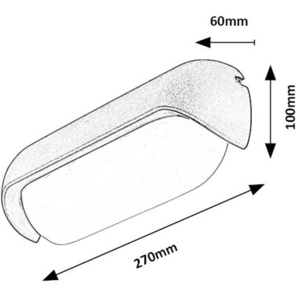 Rabalux - LED Wandlamp voor buiten LED/13W/230V IP54 antraciet