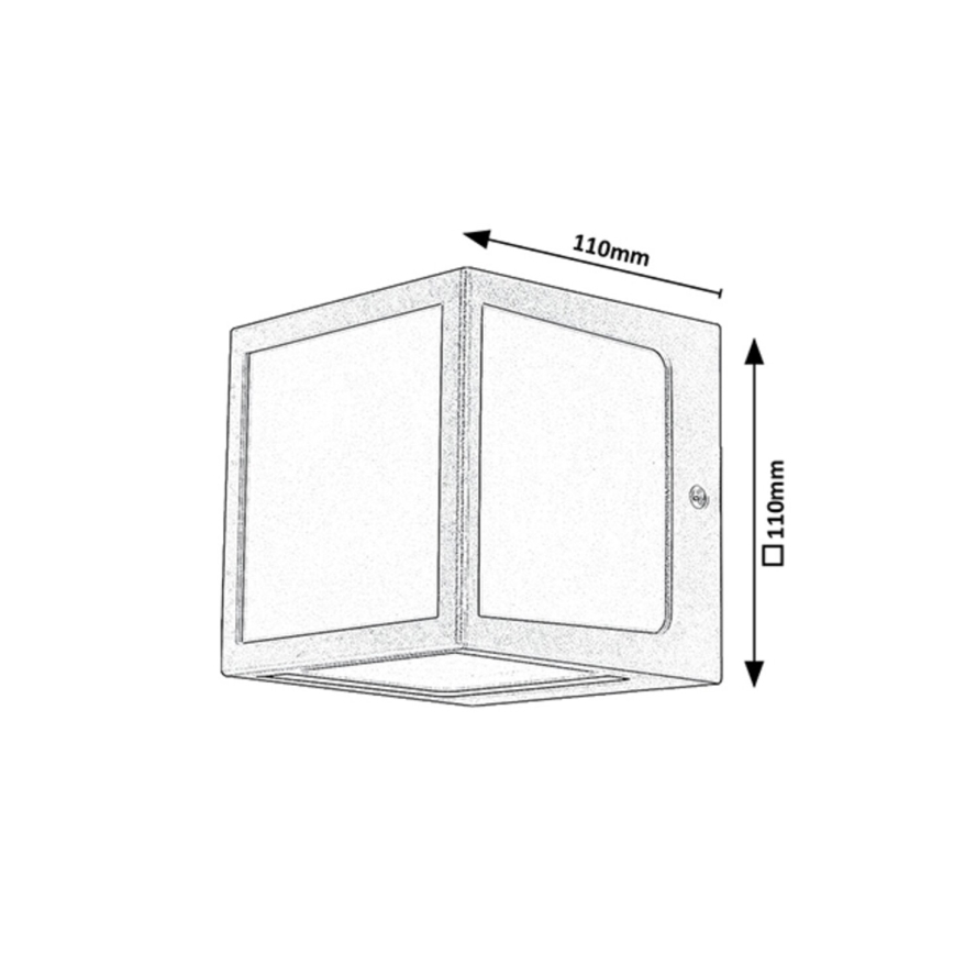 Rabalux - LED Wandlamp voor buiten LED/10W/230V IP54 antraciet