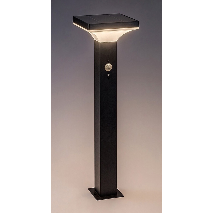 Rabalux - LED Zonne-energie lamp met sensor LED/4W/3,7V IP44 zwart 2200 mAh