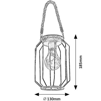 Rabalux - LED Solar lamp SLUIS LED/0,2W/1,2V IP44