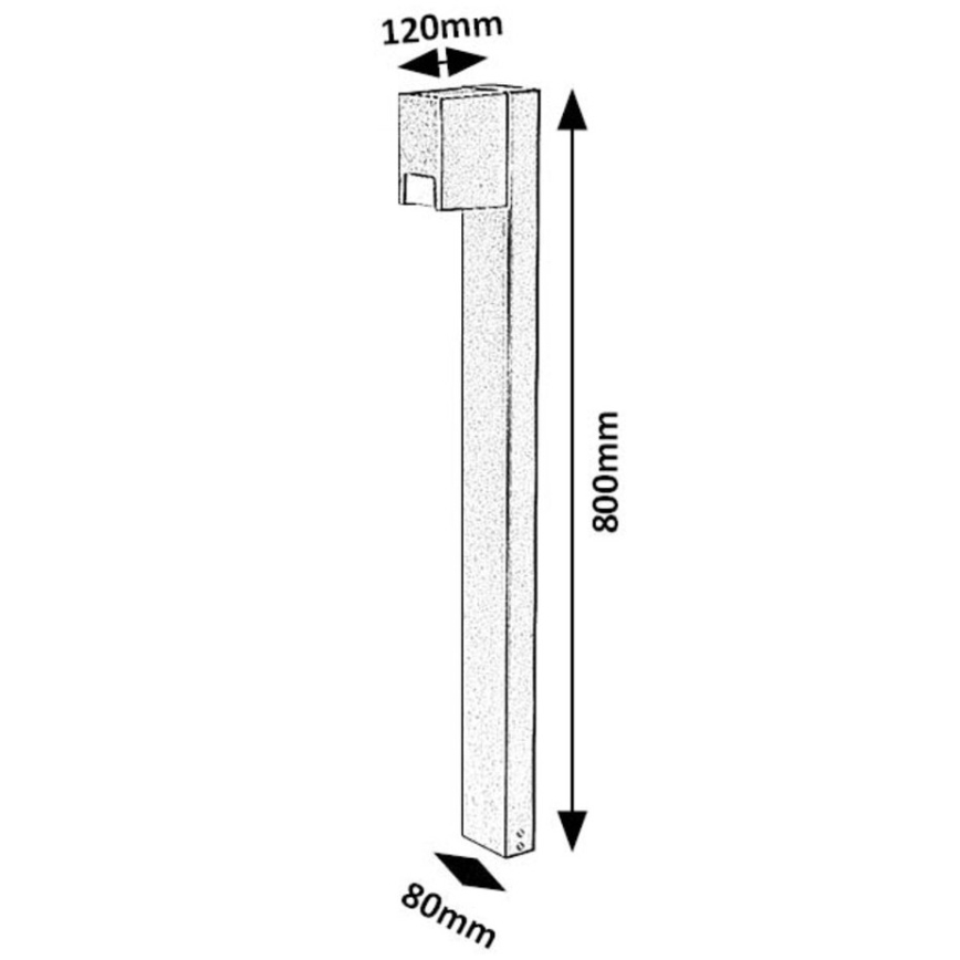 Rabalux - Buitenlamp 1xGU10/7W/230V IP44 zwart