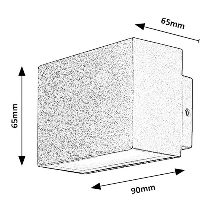 Rabalux - LED Wandlamp voor buiten LED/7W/230V IP54 zwart