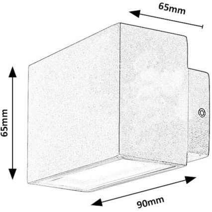 Rabalux - LED Wandlamp voor buiten LED/7W/230V IP54 wit