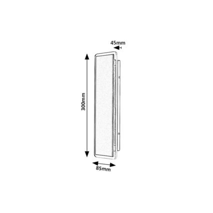 Rabalux - LED buitenwandlamp LED/18W/230V IP54 zwart