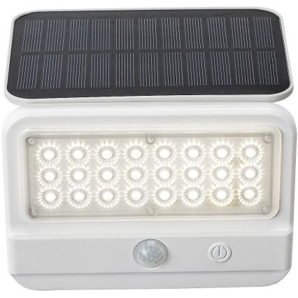 Rabalux - LED Solar Wandlamp met sensor LED/7W/3,7V IP54 wit 3000 mAh