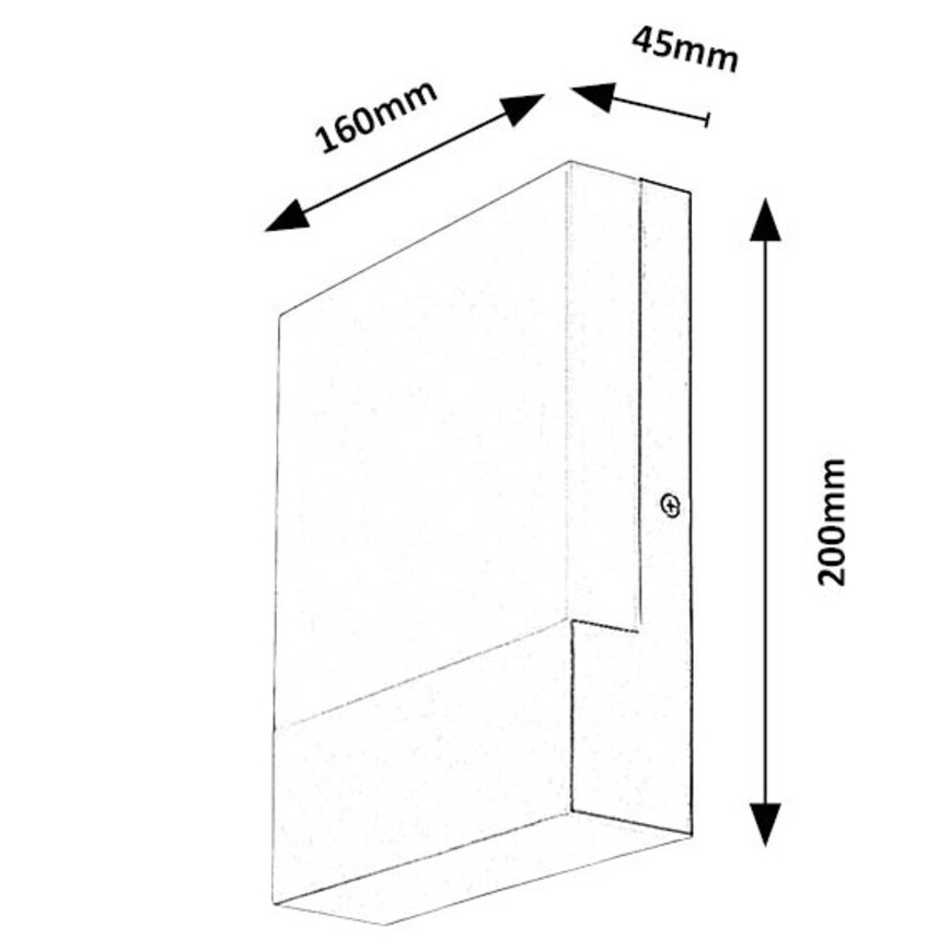 Rabalux - LED Wandlamp voor buiten LED/10W/230V IP44 wit