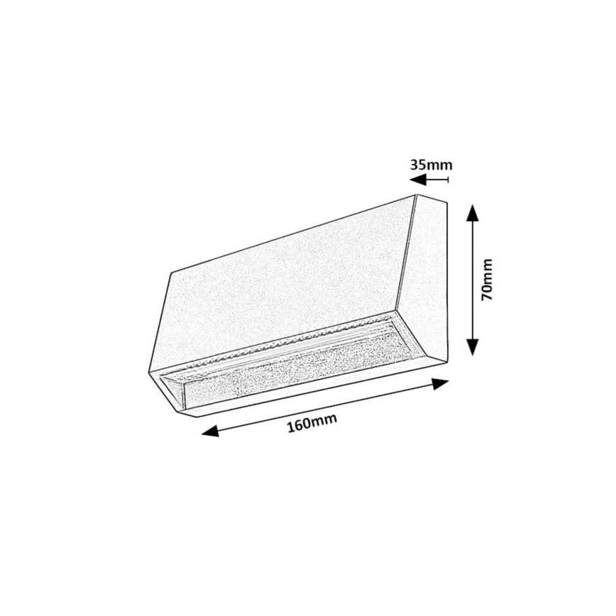Rabalux - LED Wandlamp voor buiten LED/3W/230V IP54