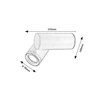 Rabalux - Wandlamp voor buiten 1xGU10/35W/230V IP44