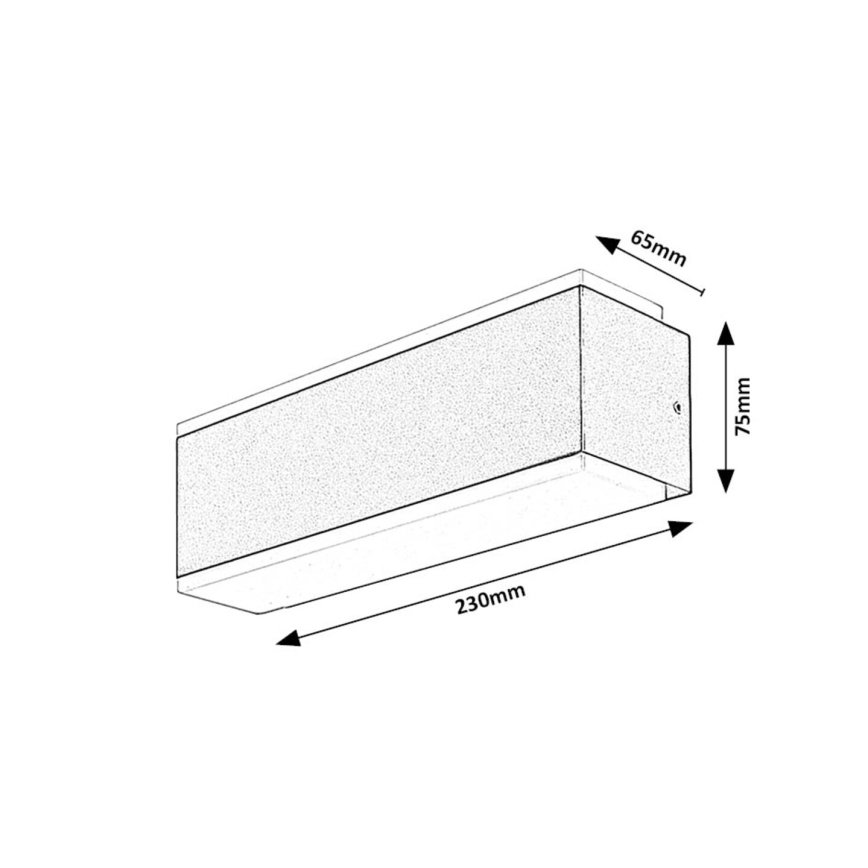 Rabalux - LED Wandlamp voor buiten LED/12W/230V IP54