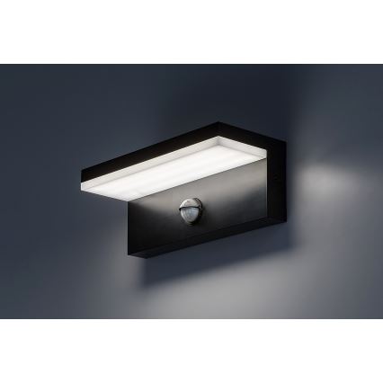 Rabalux - LED Wandlamp voor buiten met sensor LED/9W/230V 2700/4000/6500K IP54 zwart