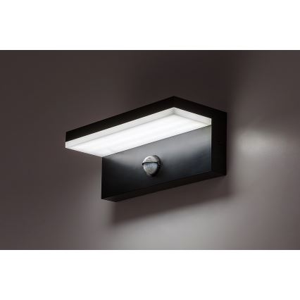 Rabalux - LED Wandlamp voor buiten met sensor LED/9W/230V 2700/4000/6500K IP54 zwart