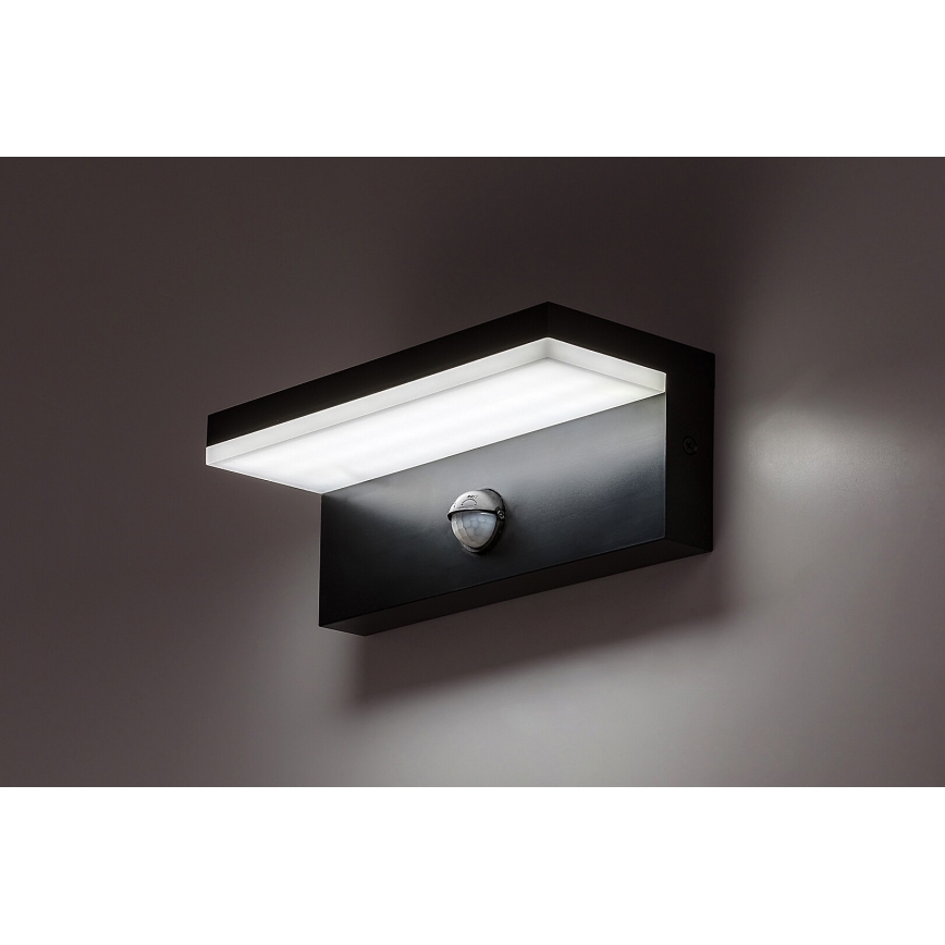 Rabalux - LED Wandlamp voor buiten met sensor LED/9W/230V 2700/4000/6500K IP54 zwart