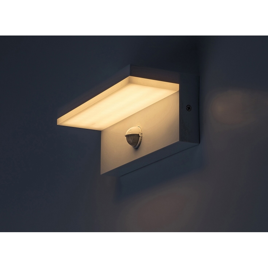 Rabalux - LED Wandlamp voor buiten met sensor LED/9W/230V 2700/4000/6500K IP54 wit