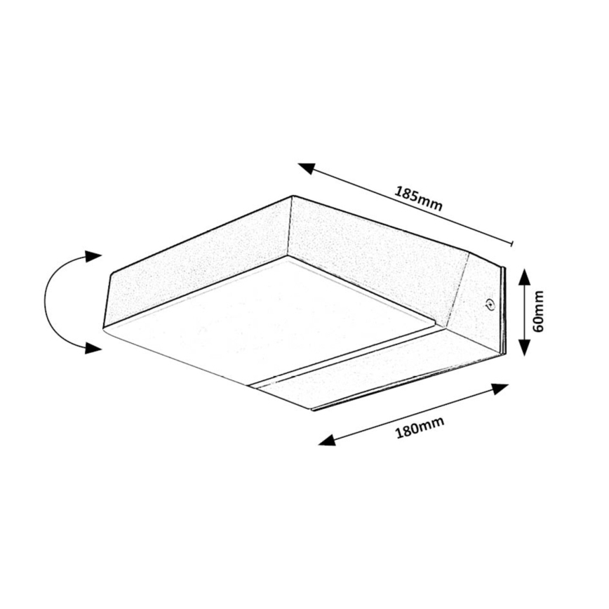 Rabalux - LED Wandlamp voor buiten LED/14W/230V 2700/4000/6500K IP54