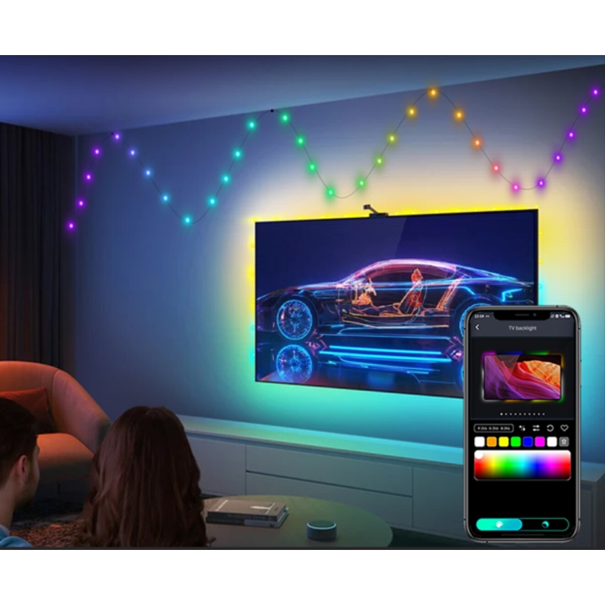 Rabalux - LED RGB Lichtstrip LED/3,2W/5V 10m IP44 Wi-Fi + afstandsbediening