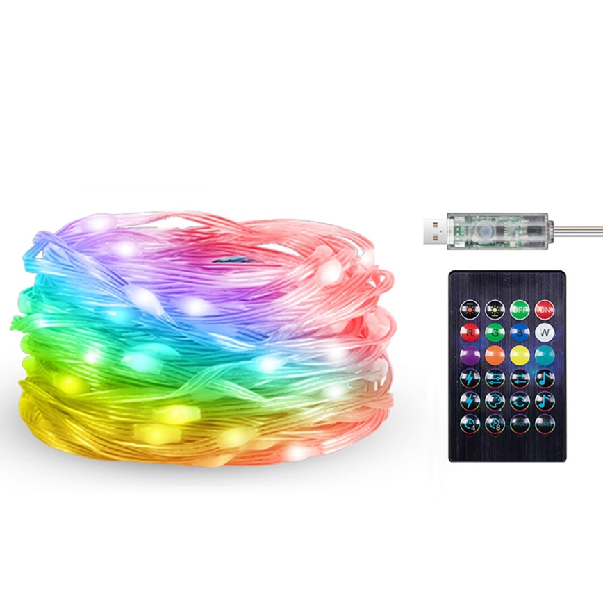 Rabalux - LED RGB Lichtstrip LED/3,2W/5V 10m IP44 Wi-Fi + afstandsbediening