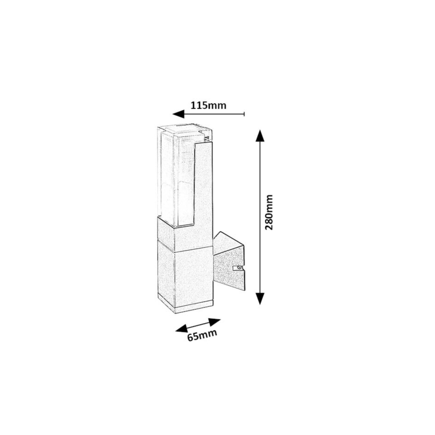 Rabalux - LED Wandlamp voor buiten LED/7W/230V 2700/4000/6000K IP54