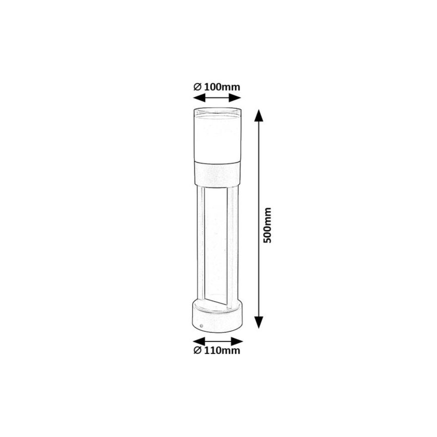 Rabalux - LED Buitenlamp LED/12W/230V IP44 50 cm