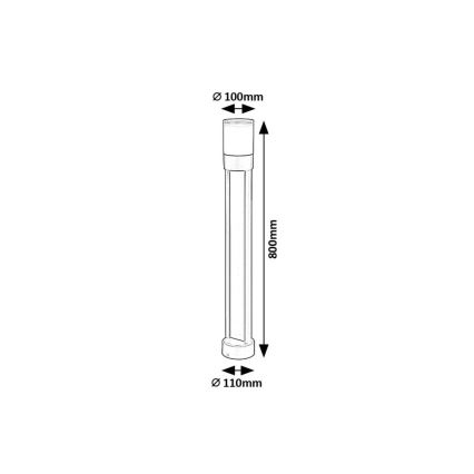 Rabalux - LED Buitenlamp LED/12W/230V IP44 80 cm