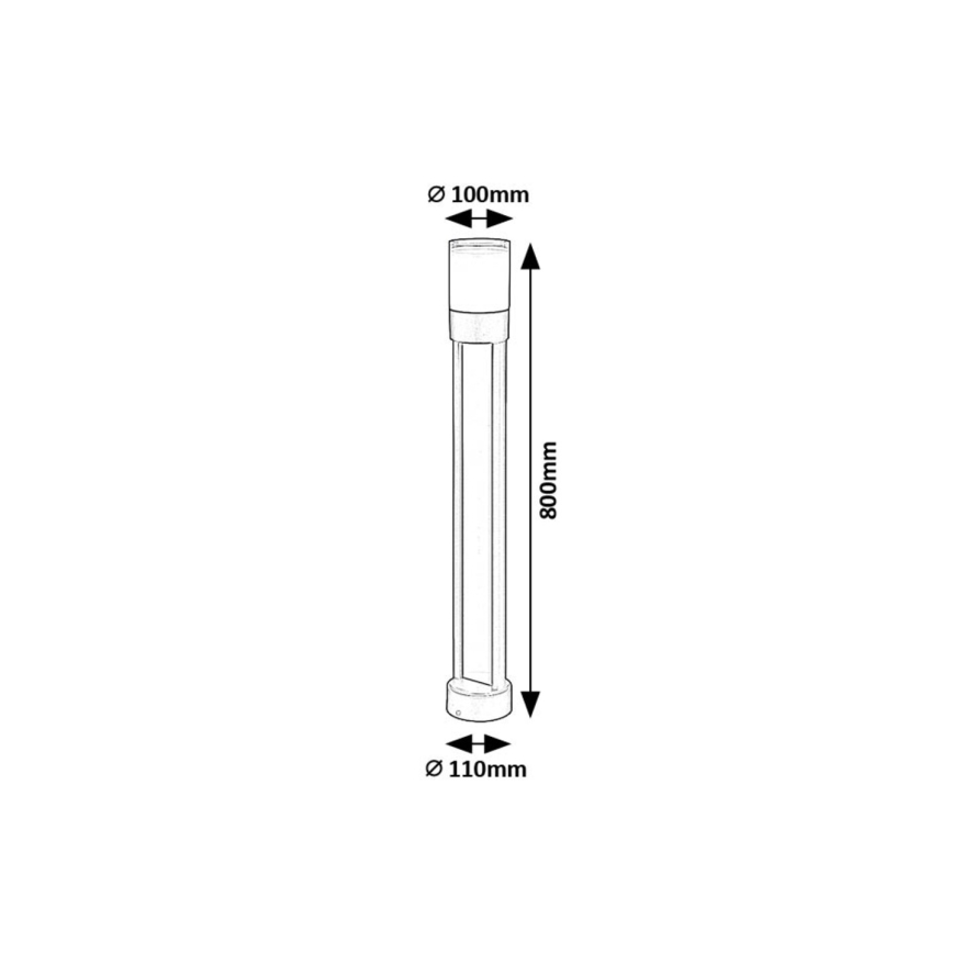 Rabalux - LED Buitenlamp LED/12W/230V IP44 80 cm