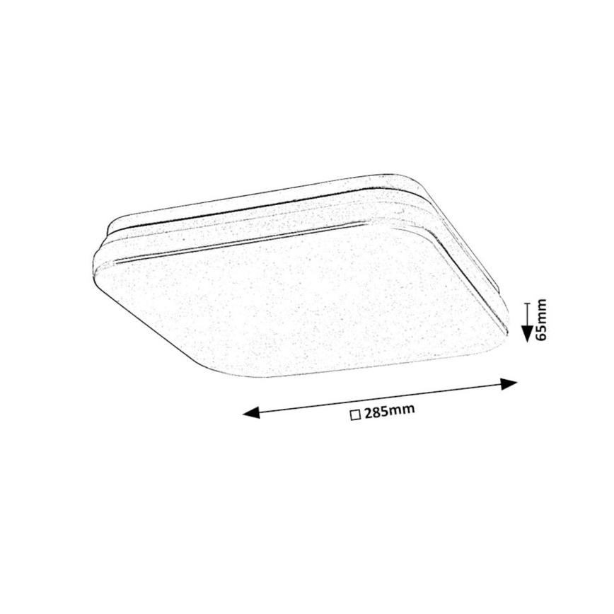 Rabalux - LED Badkamerplafondlamp met sensor LED/18W/230V 4000K IP44