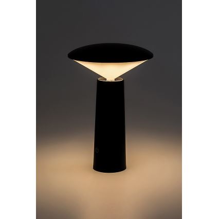 Rabalux - LED Dimbare oplaadbare touch tafellamp POLPERRO LED/3W/3,7V 1200mAh zwart
