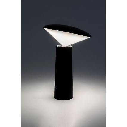 Rabalux - LED Dimbare oplaadbare touch tafellamp POLPERRO LED/3W/3,7V 1200mAh zwart