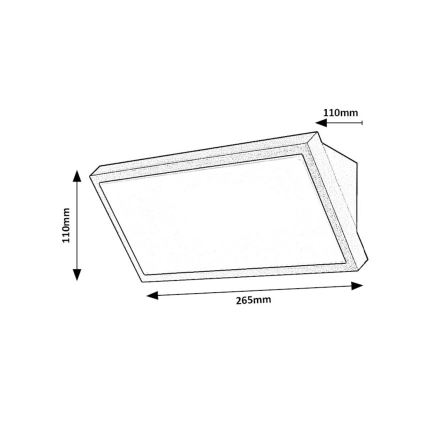 Rabalux - LED Wandlamp voor buiten LED/18W/230V 2700/4000/6500K IP65