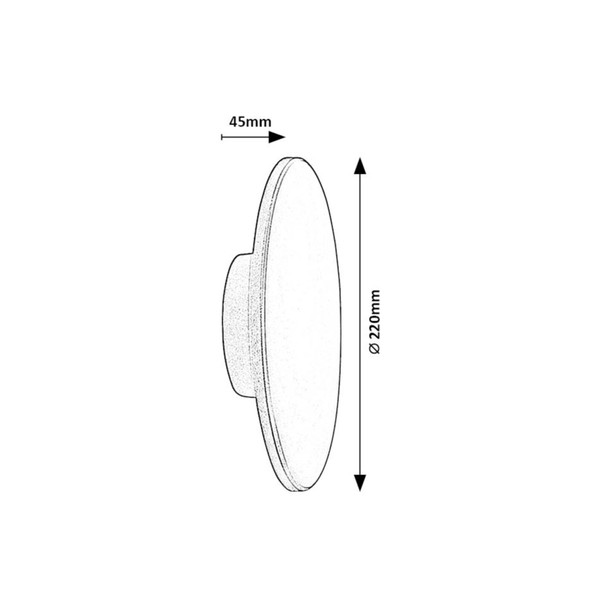 Rabalux - LED Wandlamp voor buiten 15W/230V 2700/4000/6500K IP65 zwart