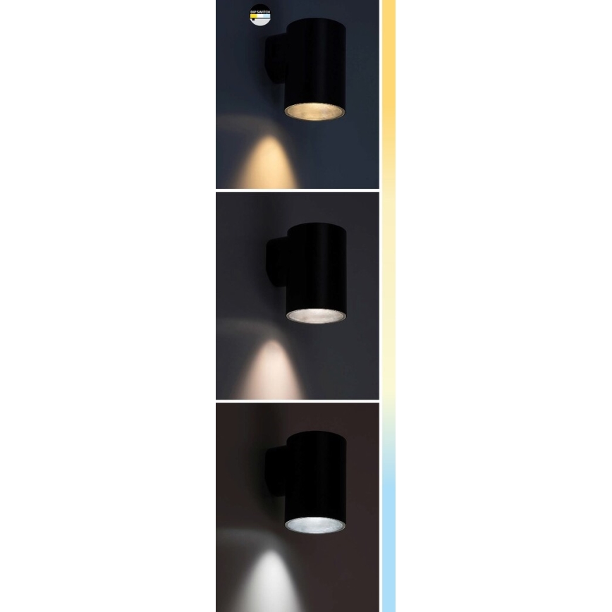 Rabalux - LED Wandlamp voor buiten LED/9W/230V 2700/4000/6500K IP65 zwart