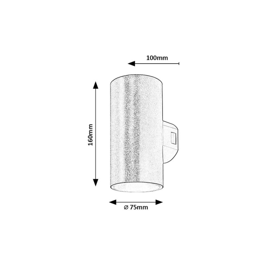 Rabalux - LED Wandlamp voor buiten LED/18W/230V 2700/4000/6500K IP65 zwart