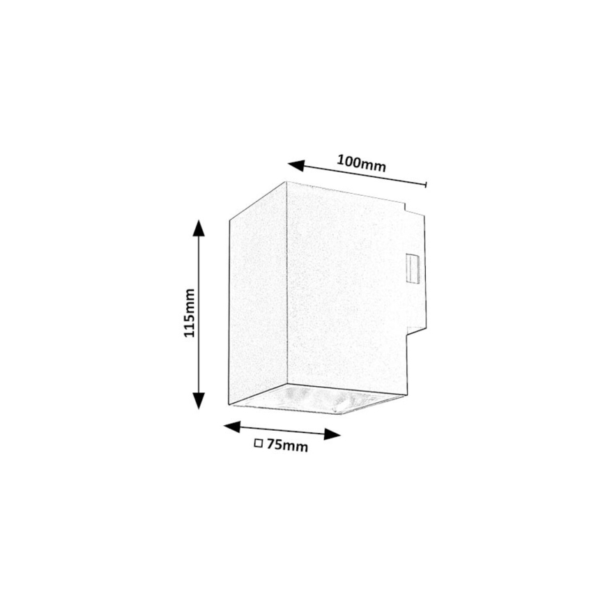Rabalux - LED Wandlamp voor buiten LED/9W/230V 2700/4000/6500K IP65 zwart