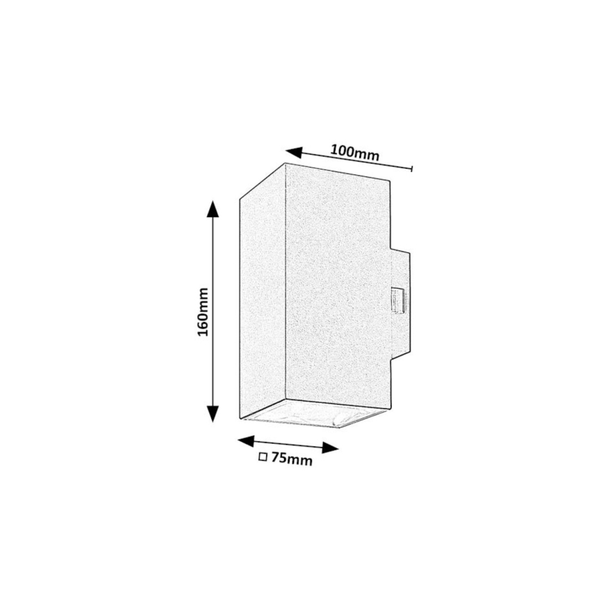 Rabalux - LED Wandlamp voor buiten LED/18W/230V 2700/4000/6500K IP65 zwart