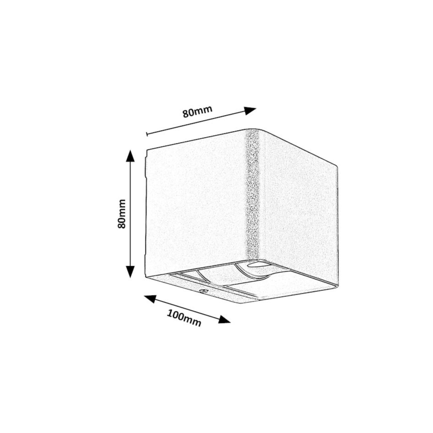 Rabalux - LED Wandlamp voor buiten LED/10W/230V IP54 bruin