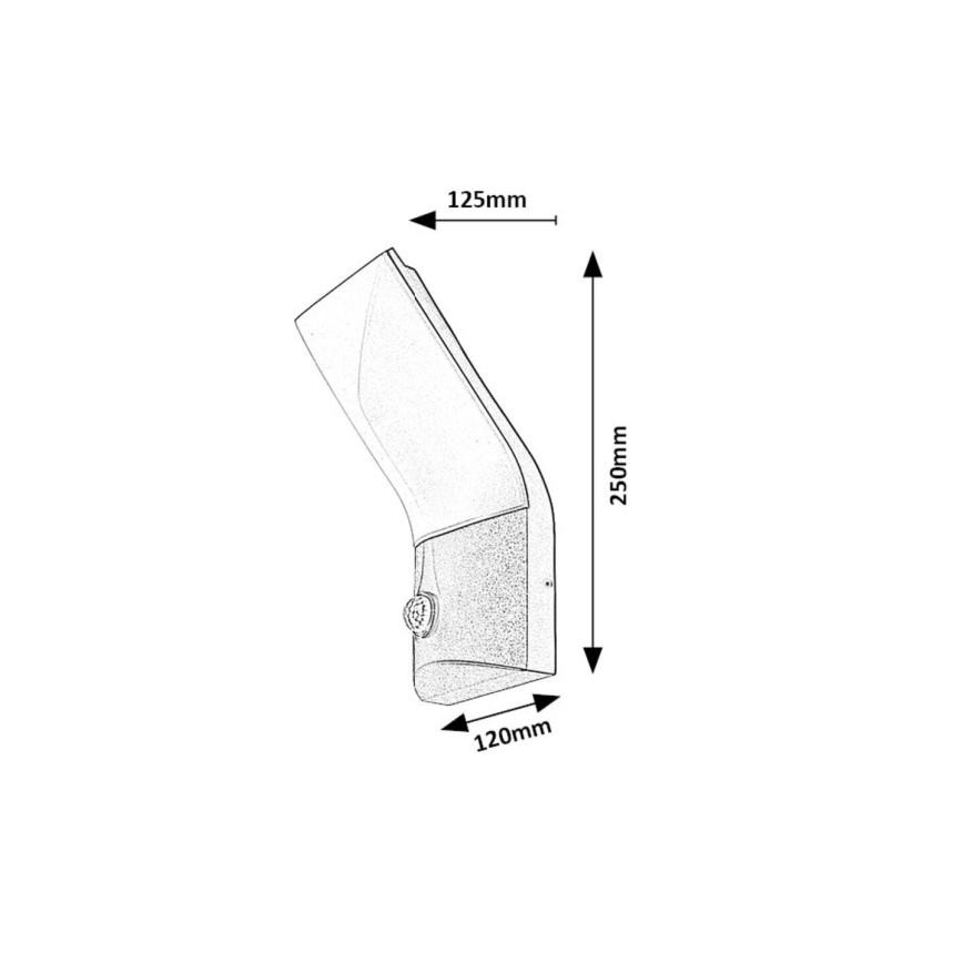Rabalux - LED Wandlamp voor buiten met sensor LED/10W/230V IP54