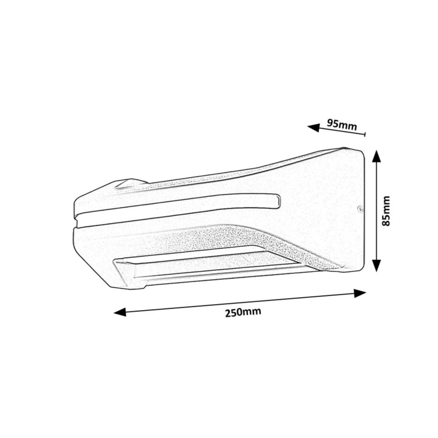 Rabalux - LED Wandlamp voor buiten LED/20W/230V IP54
