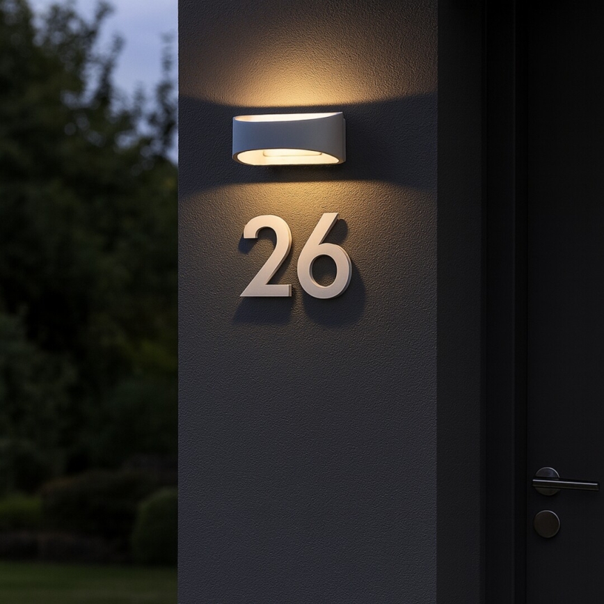 Rabalux - LED buitenwandlamp LED/9W/230V IP54 wit