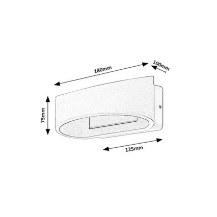 Rabalux - LED buitenwandlamp LED/9W/230V IP54 bruin