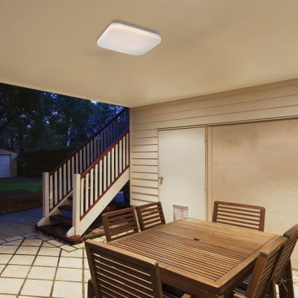 Rabalux - LED badkamerplafondlamp LED/18W/230V 3000/4000/6000K IP44 28,5x28,5 cm