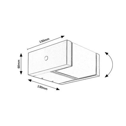 Rabalux - LED Wandlamp voor buiten LED/10W/230V IP54