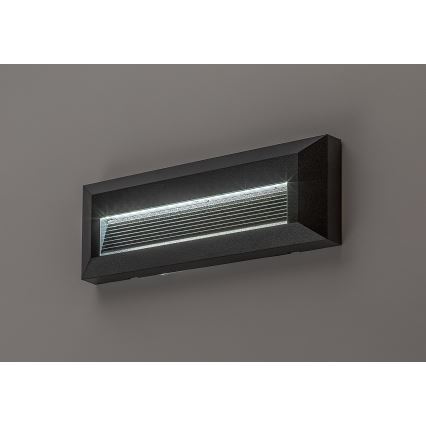 Rabalux - LED buitenwandlamp LED/6W/230V IP65 zwart