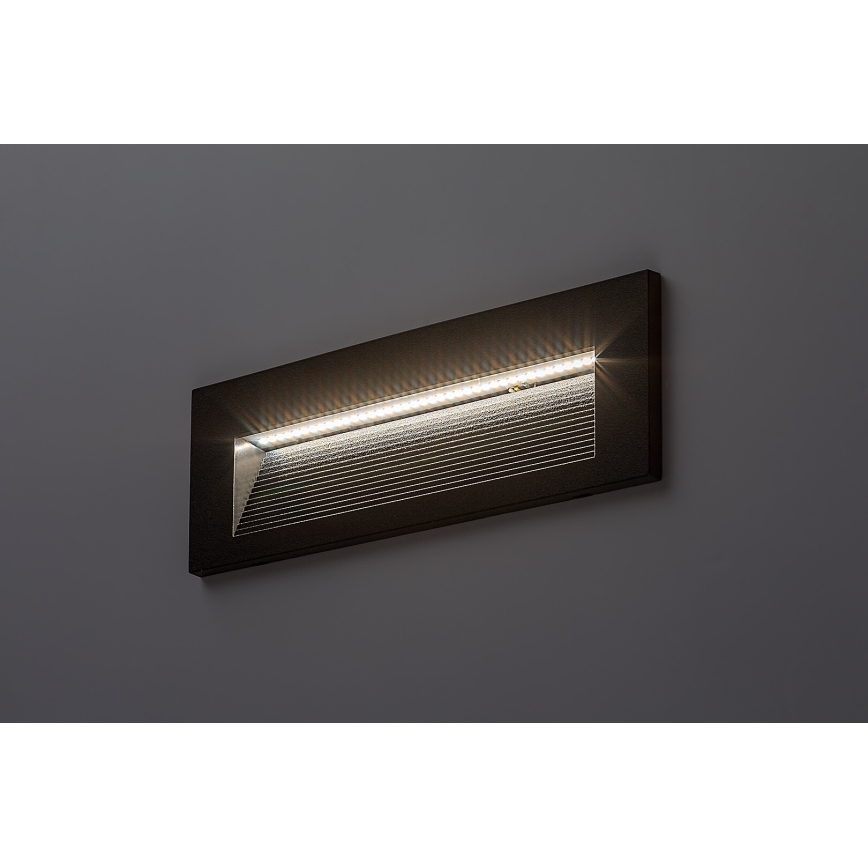 Rabalux - LED-buitenwandlamp, 6W/230V, IP65, zwart
