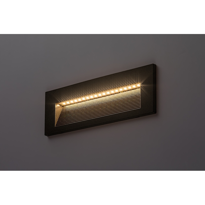 Rabalux - LED-buitenwandlamp, 6W/230V, IP65, zwart