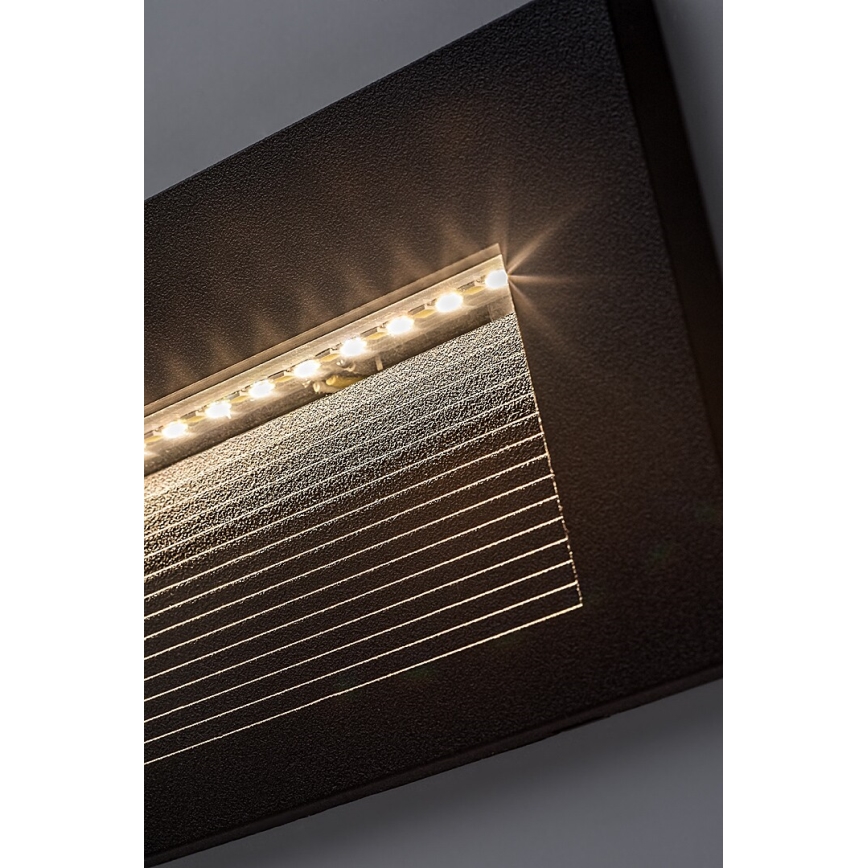 Rabalux - LED-buitenwandlamp, 6W/230V, IP65, zwart