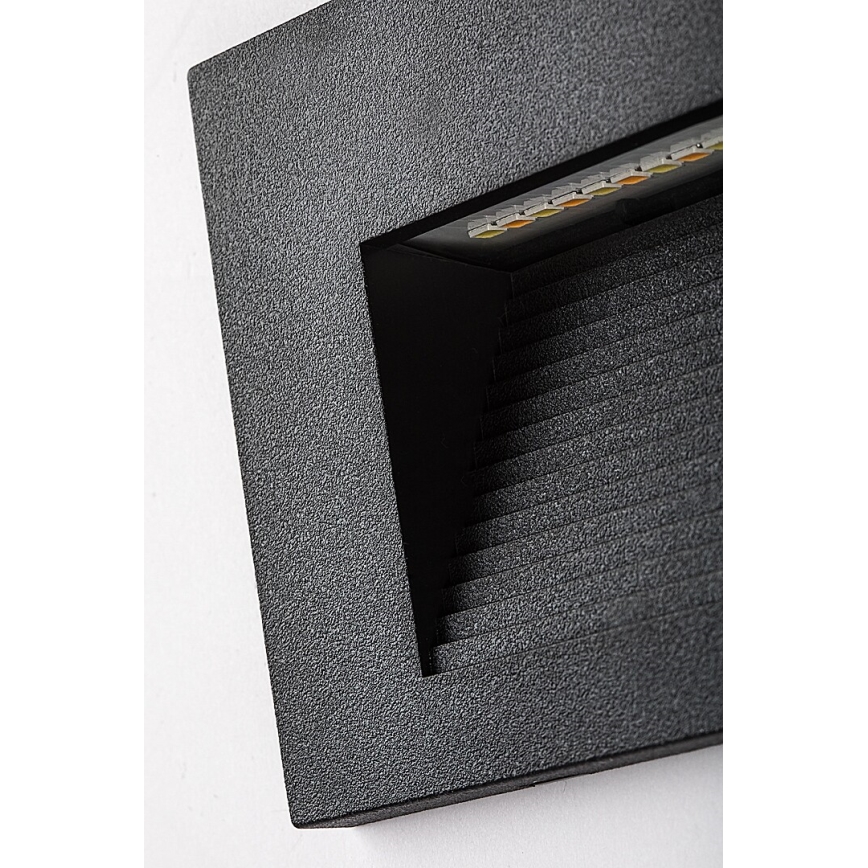 Rabalux - LED-buitenwandlamp, 6W/230V, IP65, zwart