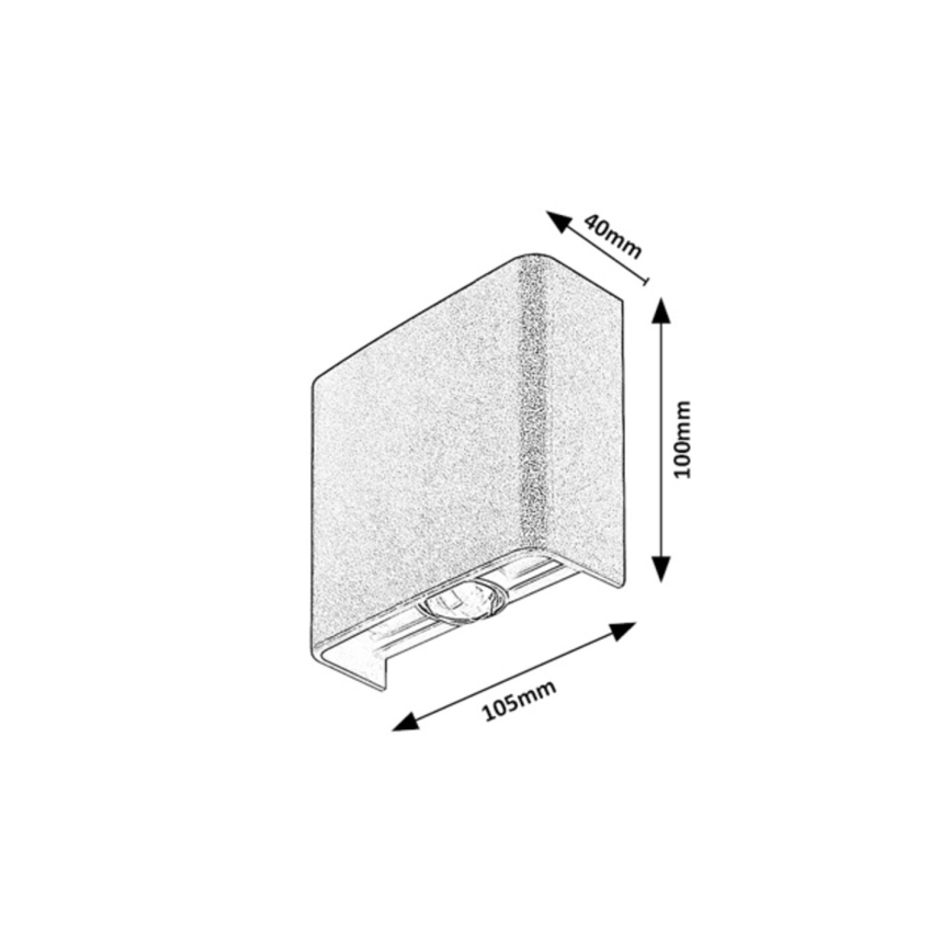 Rabalux - LED buitenwandlamp 2W/230V 2000/2700/4000K IP65